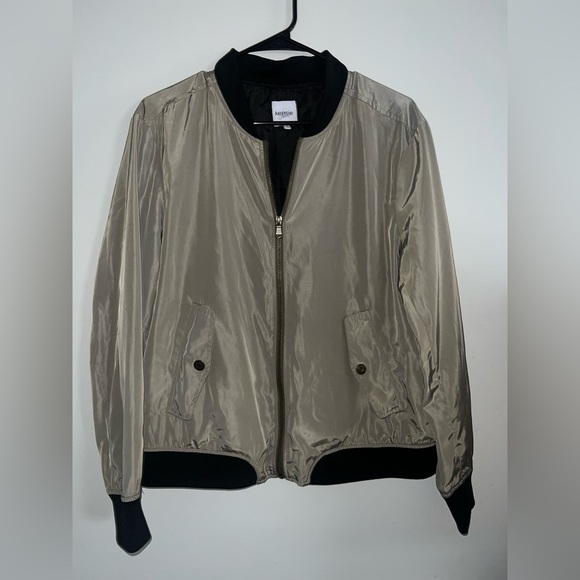 Beige/army green colored  Bomber Jacket - Picture 1 of 4